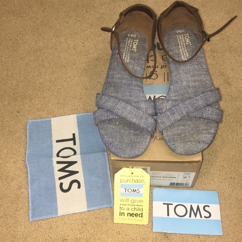 Toms Correa Sandals Chambray